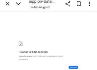 Sistem Informasi Perkara di Pengadilan Batam Mati, Diduga Terkait Perkara Besar Sedang Bergulir
